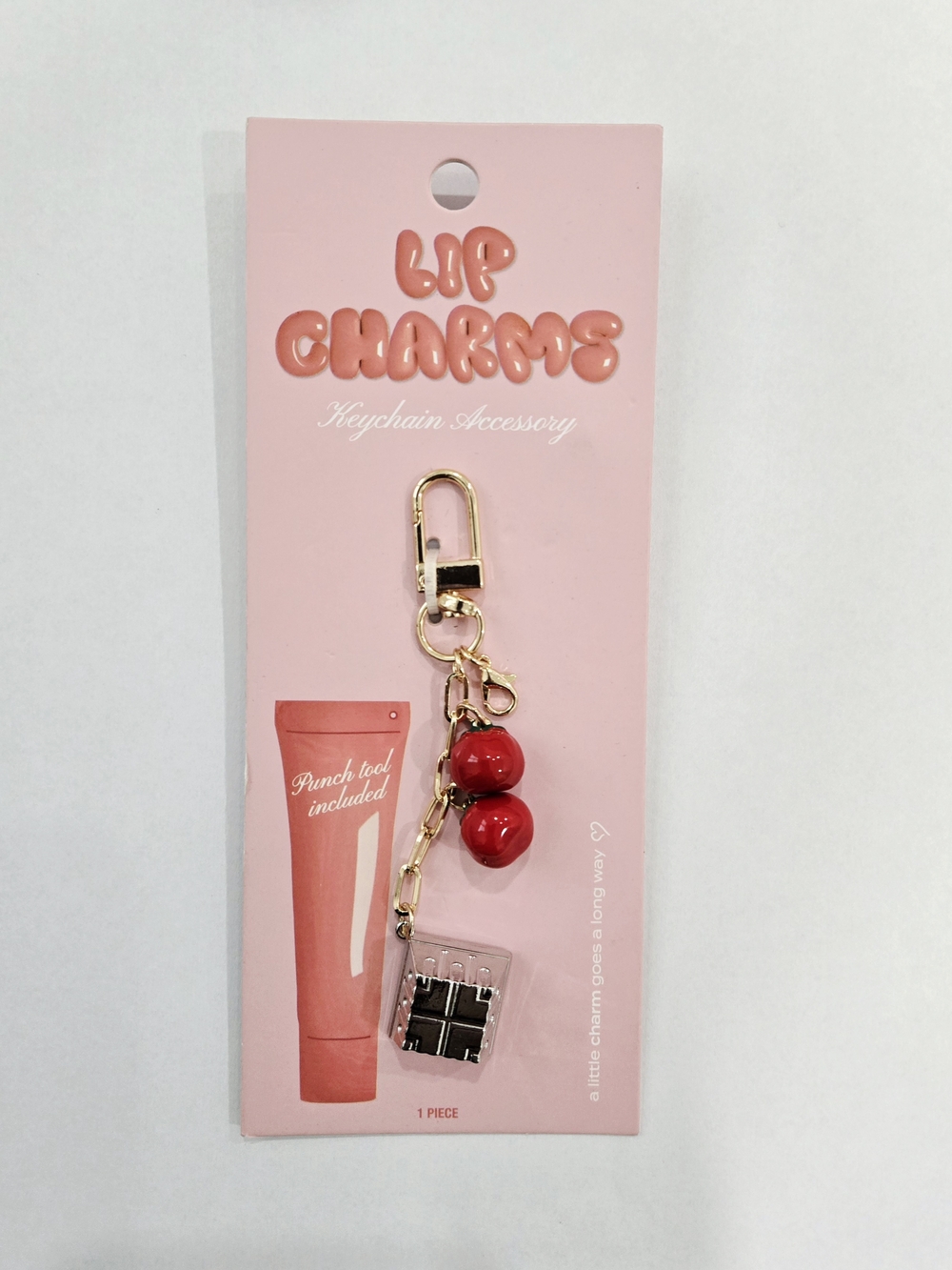 Lip Charm & Keychain - Tomato
